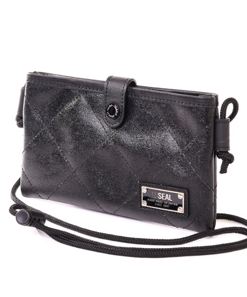 SEAL x Morino canvas collaboration/quilted mobile pouch (MS-034)